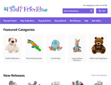 Tablet Screenshot of plushfriends.com